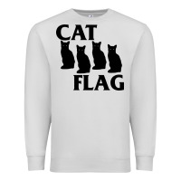 Dove Grey cat flag Premium Sweatshirt - artisFamous