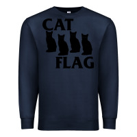 Navy cat flag Premium Sweatshirt - artisFamous