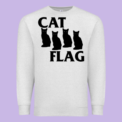 Cat Flag Premium Sweatshirt Designed By Artisfamous