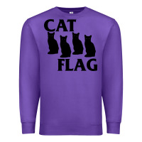 Purple cat flag Premium Sweatshirt - artisFamous