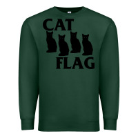 Sports Green cat flag Premium Sweatshirt - artisFamous