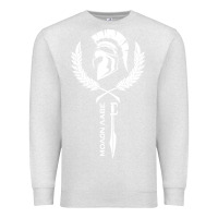Oatmeal Heather sparta krieger fitness   molon labe Premium Sweatshirt - artisFamous