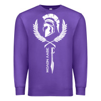 Purple sparta krieger fitness   molon labe Premium Sweatshirt - artisFamous