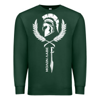 Sports Green sparta krieger fitness   molon labe Premium Sweatshirt - artisFamous