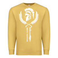 Antique Gold sparta krieger fitness   molon labe Premium Sweatshirt - artisFamous