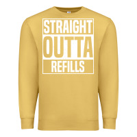 Antique Gold straight outta refills funny pharmacy technician pharmacist Premium Sweatshirt - artisFamous
