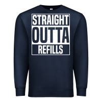 Straight Outta Refills Funny Pharmacy Technician Pharmacist Premium Sweatshirt | Teevron