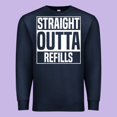 Straight Outta Refills Funny Pharmacy Technician Pharmacist Premium Sweatshirt Designed By Artisfamous