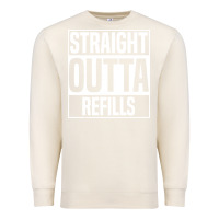 Sandshell straight outta refills funny pharmacy technician pharmacist Premium Sweatshirt - artisFamous