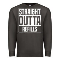 Smoke straight outta refills funny pharmacy technician pharmacist Premium Sweatshirt - artisFamous
