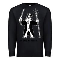 Black you shall not pass go Premium Sweatshirt - artisFamous