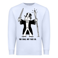 White you shall not pass go Premium Sweatshirt - artisFamous