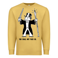 Antique Gold you shall not pass go Premium Sweatshirt - artisFamous