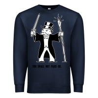 Navy you shall not pass go Premium Sweatshirt - artisFamous