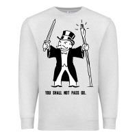 Oatmeal Heather you shall not pass go Premium Sweatshirt - artisFamous