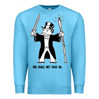 Ocean Blue you shall not pass go Premium Sweatshirt - artisFamous