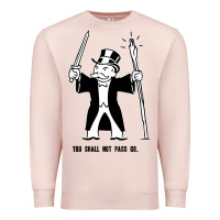 Pale Pink you shall not pass go Premium Sweatshirt - artisFamous