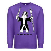 Purple you shall not pass go Premium Sweatshirt - artisFamous