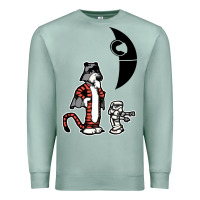 Seafoam hobbes and calvin Premium Sweatshirt - artisFamous