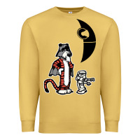 Hobbes And Calvin Premium Sweatshirt | Teevron