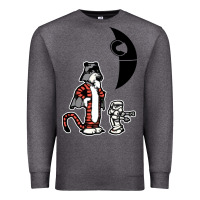 Charcoal Heather hobbes and calvin Premium Sweatshirt - artisFamous