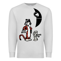 Dove Grey hobbes and calvin Premium Sweatshirt - artisFamous