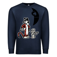 Navy hobbes and calvin Premium Sweatshirt - artisFamous
