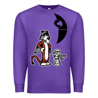 Purple hobbes and calvin Premium Sweatshirt - artisFamous