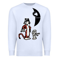 White hobbes and calvin Premium Sweatshirt - artisFamous