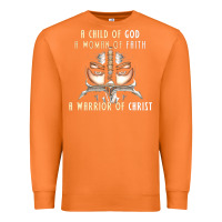 Carrot child of god woman of faith warrior of christ Premium Sweatshirt - artisFamous