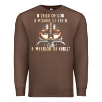 Chestnut child of god woman of faith warrior of christ Premium Sweatshirt - artisFamous