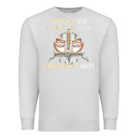 Dove Grey child of god woman of faith warrior of christ Premium Sweatshirt - artisFamous