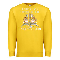 Lemon child of god woman of faith warrior of christ Premium Sweatshirt - artisFamous