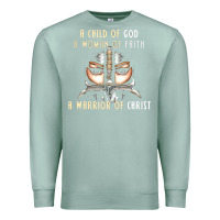 Seafoam child of god woman of faith warrior of christ Premium Sweatshirt - artisFamous