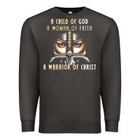 Smoke child of god woman of faith warrior of christ Premium Sweatshirt - artisFamous