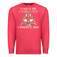 Cardinal child of god woman of faith warrior of christ Premium Sweatshirt - artisFamous