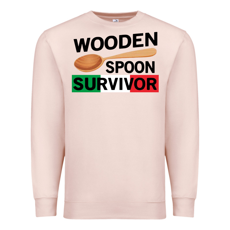 Funny Wooden Spoon Survivor Premium Sweatshirt by artisFamous | Teevron