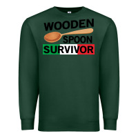 Sports Green funny wooden spoon survivor Premium Sweatshirt - artisFamous