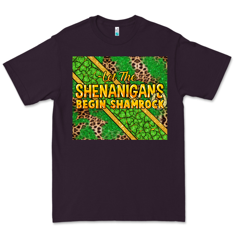 Let The Shenanigans Begin Shamrock Tumbler Premium Tee by HowdyJamesFarm | Teevron