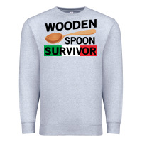Heather Grey funny wooden spoon survivor Premium Sweatshirt - artisFamous
