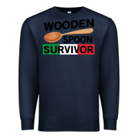 Navy funny wooden spoon survivor Premium Sweatshirt - artisFamous