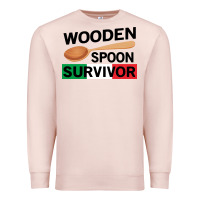 Pale Pink funny wooden spoon survivor Premium Sweatshirt - artisFamous