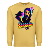 Antique Gold scream horror movie Premium Sweatshirt - artisFamous