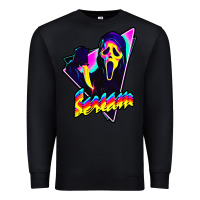 Black scream horror movie Premium Sweatshirt - artisFamous