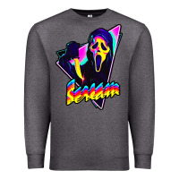 Charcoal Heather scream horror movie Premium Sweatshirt - artisFamous