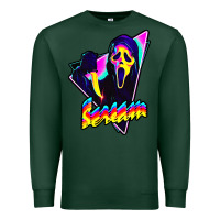 Sports Green scream horror movie Premium Sweatshirt - artisFamous