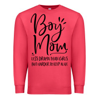 Cardinal boy mom less drama than girls but harder to Premium Sweatshirt - artisFamous