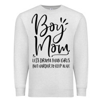 Oatmeal Heather boy mom less drama than girls but harder to Premium Sweatshirt - artisFamous