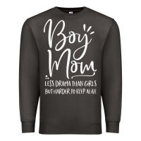 Smoke boy mom less drama than girls but harder to Premium Sweatshirt - artisFamous