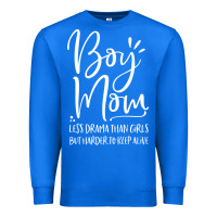 True Royal boy mom less drama than girls but harder to Premium Sweatshirt - artisFamous